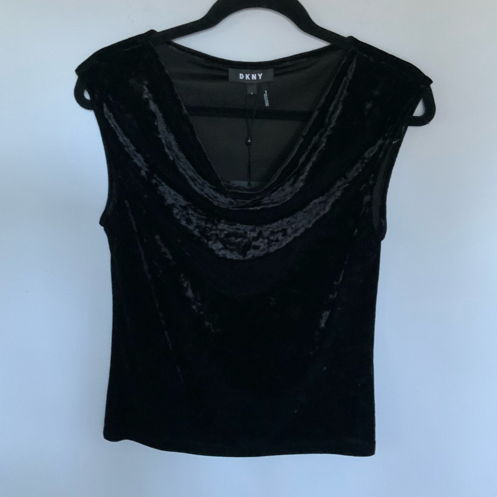 DKNY Sleeveless Cowl-Neck Top